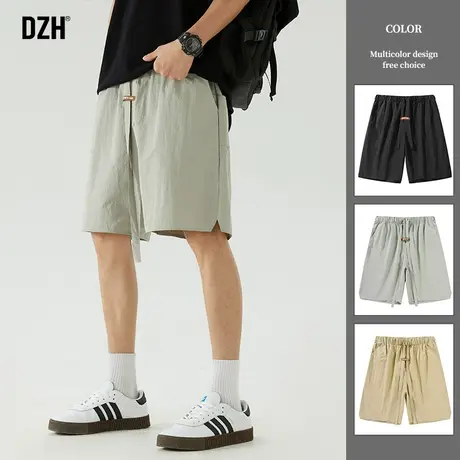 男士透气速干短裤夏男休闲裤子夏天男款薄款男裤大裤衩冰丝五分裤商品大图