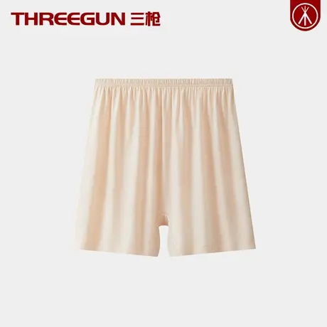 三枪100%全棉女士生理平角裤春夏季大裤衩少女纯棉内裤宽松家居裤图片