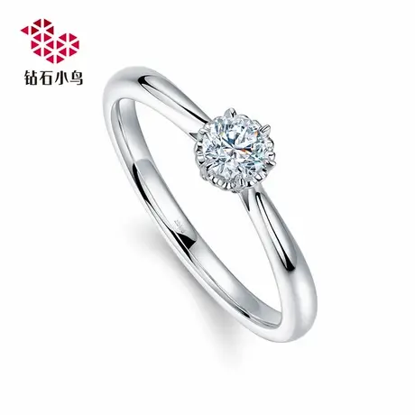 Zbird/钻石小鸟18K金钻石戒指-星光闪耀-结婚订婚钻戒女戒-RDU62商品大图