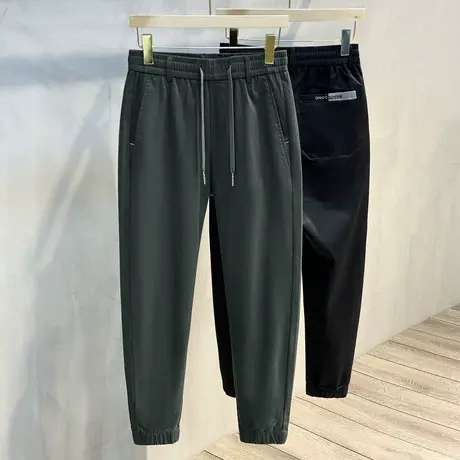 2023秋季新款直筒长裤宽松九分裤男韩版潮流休闲裤男士长裤子西裤商品大图