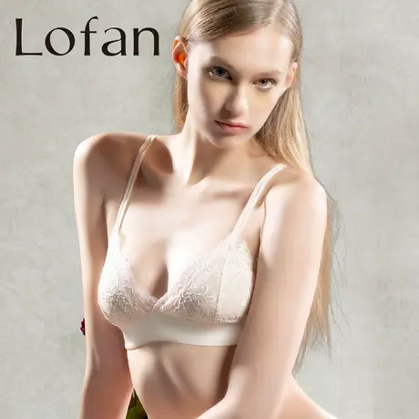 Lofan超薄衬三角杯进口蕾丝美背无痕性感无钢圈文胸内衣女5144图片