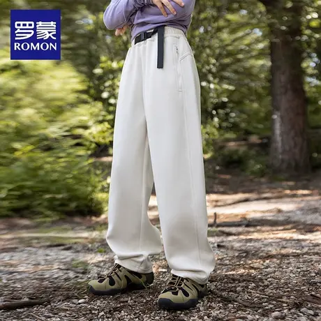 罗蒙童装女童裤子春秋装2025新款儿童女孩校服运动中大童休闲卫裤图片
