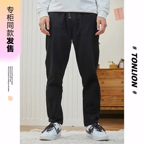 [商场同款]唐狮春秋季休闲长裤男宽松舒适复古休闲裤基础百搭哈商品大图