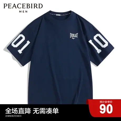 【AIRxPEACE】太平鸟男装 everlast新款宽松潮流短袖男BDAD2118商品大图