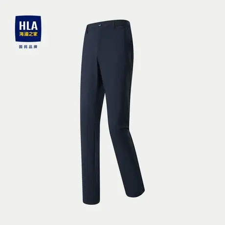 HLA/海澜之家修身休闲裤2024春夏新款微弹中腰DP免烫裤子男图片