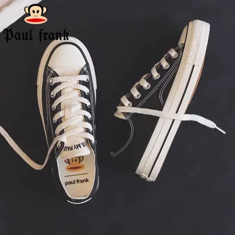 大嘴猴女鞋2023夏季新款时尚休闲布鞋学院风轻便透气纯色帆布鞋女商品大图