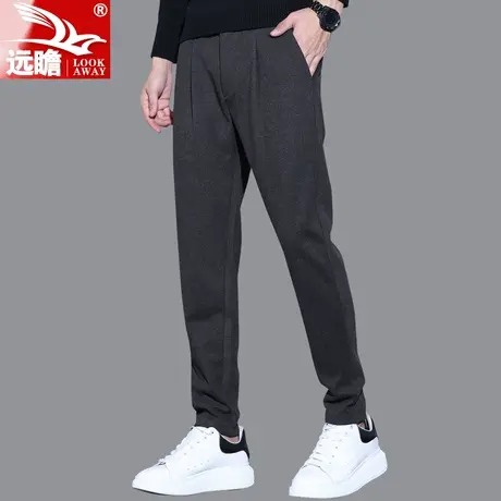 冬季裤子休闲裤男韩版潮流修身小脚九分裤秋冬男士宽松束脚长裤男商品大图