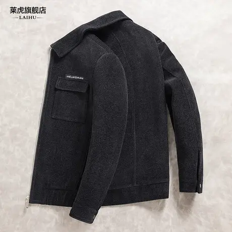 加棉加厚保暖男士夹克短款修身时尚潮流青年秋冬季灯芯绒外套男装商品大图