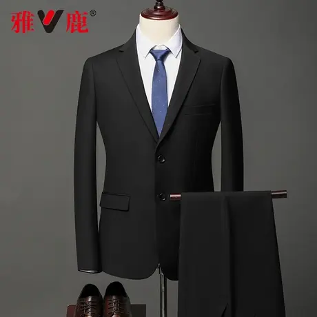 罗蒙男装正装西服男2023秋季新款男士商务休闲上班职业场礼服西装商品大图