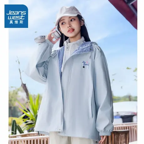 N8真维斯女装外套2025春季新款女士小众设计感休闲开衫宽松上衣潮图片