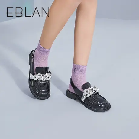 伊伴女鞋春夏新款一字带甜美后空休闲凉鞋软底舒适低跟单鞋商品大图