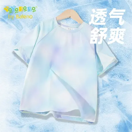 班尼路童装YBB系列男童短袖夏季薄款儿童防晒衣冰丝凉感运动t恤潮商品大图