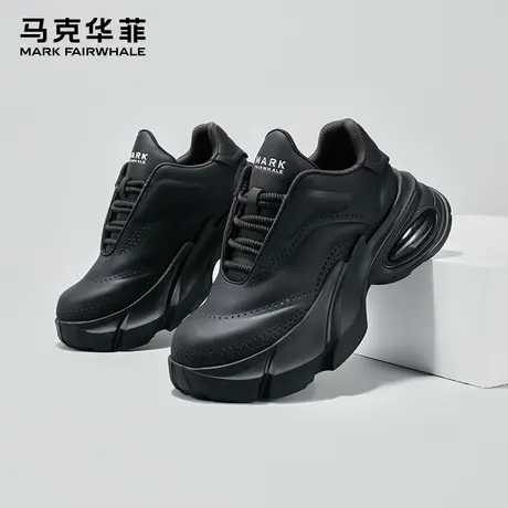 马克华菲男鞋2025夏季新款男士增高旅游休闲鞋男款潮流百搭老爹鞋商品大图
