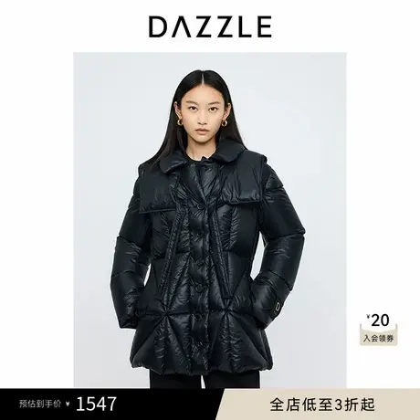 DAZZLE地素奥莱 黑色冬季羽绒服商品大图