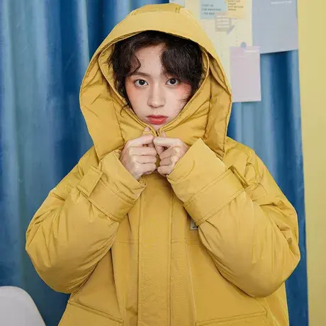 尔给冬季厚外套棉服oversize女潮2020年新款港风棉衣韩版宽松图片