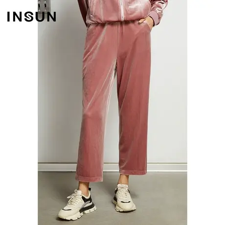 INSUN恩裳奥莱春季秋季三公里家居服慵懒气质休闲职业长裤图片