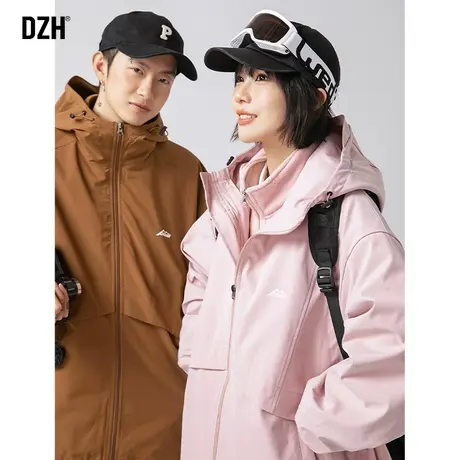 情侣冬季冲锋衣男三合一可拆卸2024年新款防风保暖外套两件套夹克商品大图
