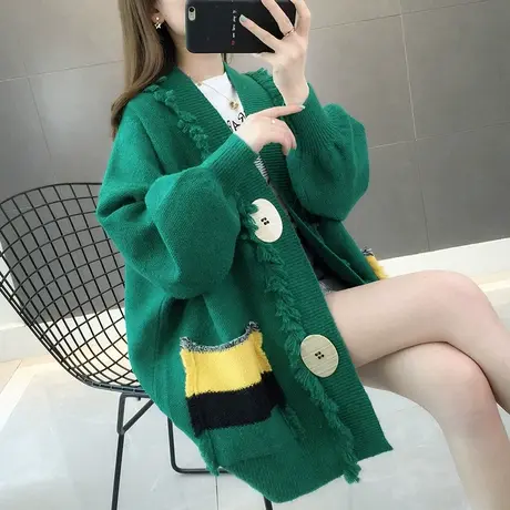 毛衣2023年新款女装秋冬季秋款秋装女士针织开衫宽松百搭外穿爆款商品大图