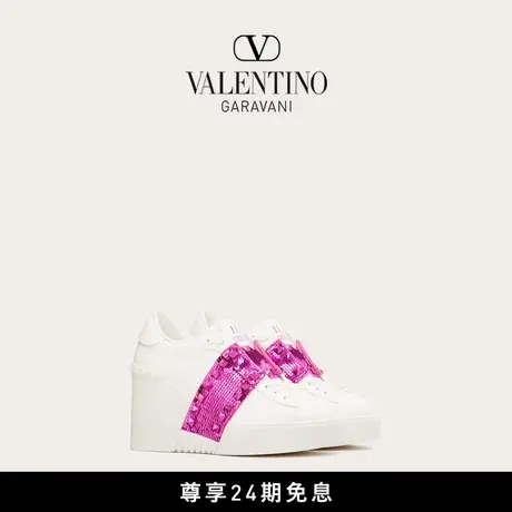 【24期免息】华伦天奴VALENTINO女士 OPEN DISCO 小牛皮运动鞋商品大图