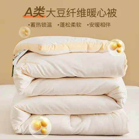 恒源祥大豆被冬被春秋被子加厚保暖被芯学生宿舍棉被儿童子母被图片