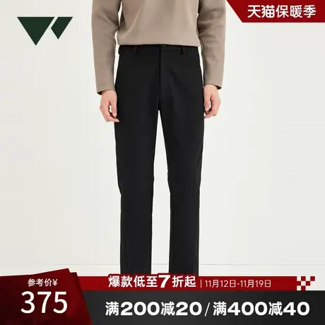 七匹狼休闲长裤秋季男裤百搭弹力宽松男士直筒裤商务工装通勤干部图片