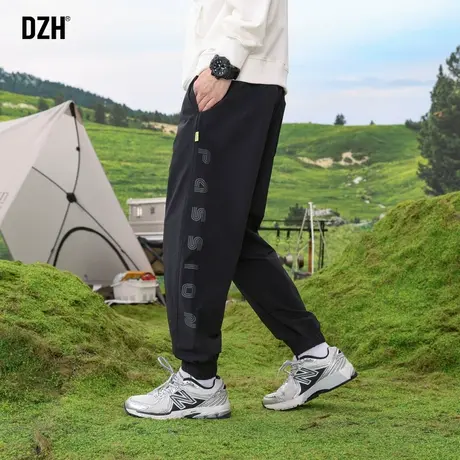 男士速干裤男春秋款黑色裤子宽松束脚运动裤2023新款休闲裤男长裤商品大图