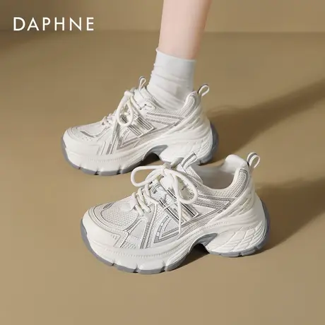 达芙妮厚底老爹鞋女夏季2025新款网面透气增高运动鞋子女款休闲鞋商品大图