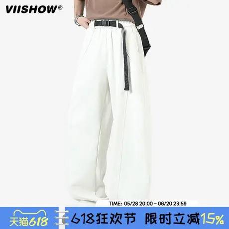 VIISHOW美式高街男春季款潮牌户外登山裤子直筒休闲伞兵工装裤商品大图