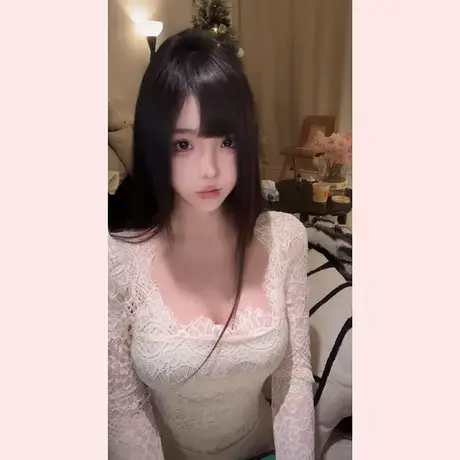 Onoev韩版纯欲性感方领蕾丝衫长袖内搭御姐风轻熟打底衫图片