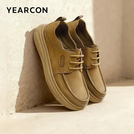 意尔康2026新款男士工装鞋软底勃肯休闲皮鞋【P】商品大图