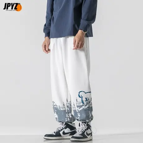 学生冰丝运动裤子男款夏季薄款潮流速干裤透气束脚休闲长裤男士商品大图