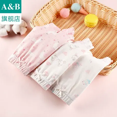 【2条装】ab内衣女童平角裤弹力舒适中大童女宝宝四角短裤F612商品大图