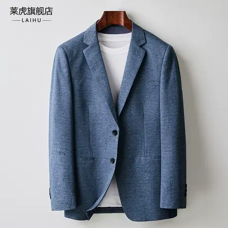 春季薄款时尚潮流修身休闲小西装外套男士商务百搭单件西服上衣男商品大图