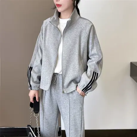 早春黑色小外套女装短款2023年春秋季新款韩版上衣宽松百搭夹克潮图片