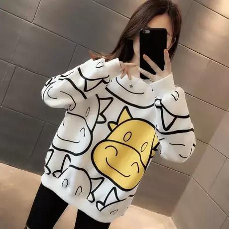 早秋卫衣女春秋季韩版宽松大码设计感小众薄款小个子可爱上衣外套图片