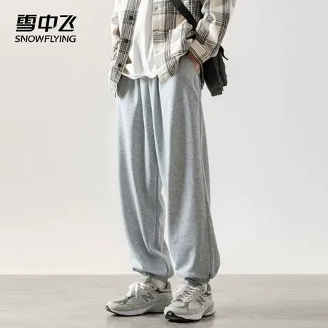 雪中飞男装休闲裤秋季新款潮牌休闲宽松时尚百搭青少年运动束脚裤图片