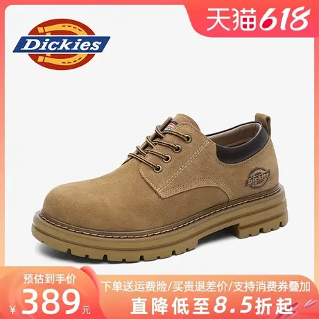 Dickies工装鞋男款夏季透气男鞋马丁靴低帮大头皮鞋男士休闲鞋子商品大图