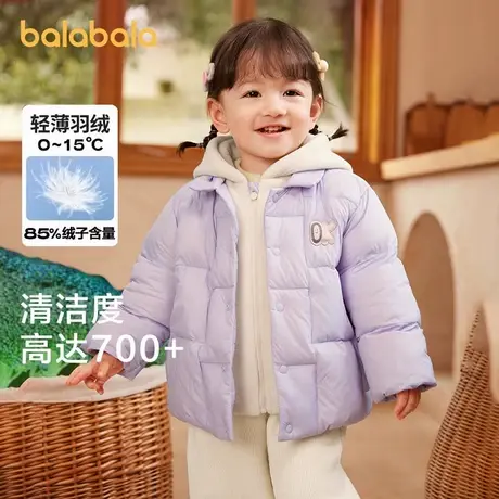 巴拉巴拉童装婴幼儿羽绒服女童2025新款冬装男童宝宝外套可爱时尚商品大图