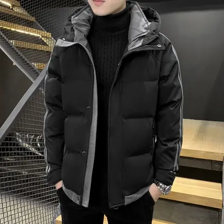 棉衣男士冬季外套加厚保暖韩版潮流2023新款羽绒棉服男装棉袄外衣商品大图