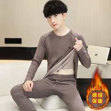 2025秋冬季保暖内衣男士大童秋衣秋裤套装青少年中学生高中生男款商品大图