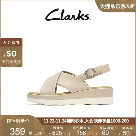 Clarks其乐女士夏季休闲坡跟凉鞋透气时尚凉鞋女商品大图