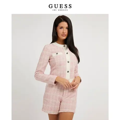 GUESS女士极简暖和舒适法式小香风外套-W2GL18WEKX0商品大图