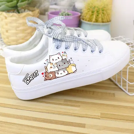 小白鞋子女白板鞋春夏新款学生平底韩版街头帆布鞋女鞋百搭透气女商品大图