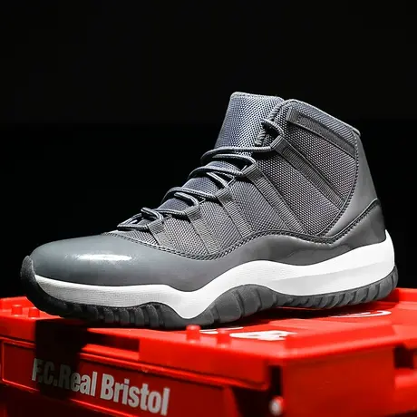 高帮男鞋2024年春季新款青少年网面透气运动休闲耐磨老爹篮球潮鞋图片