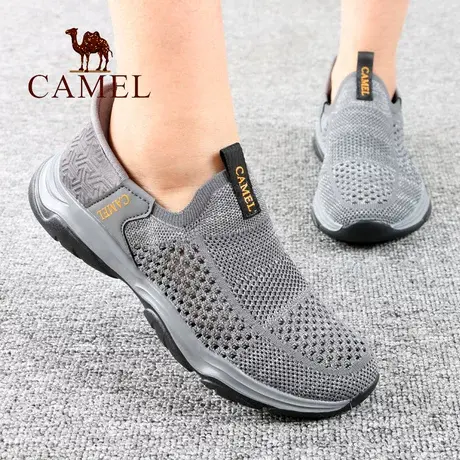 Camel/骆驼男鞋夏季新款网面眼透气徒步厚底轻便旅游户外休闲鞋子商品大图