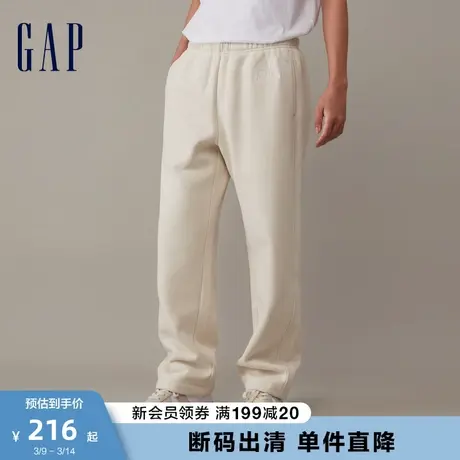 【断码优惠】Gap男装冬季新款碳素软磨抓绒保暖卫裤运动裤880264图片
