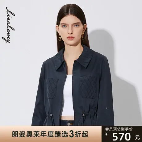 LANCY朗姿奥莱通勤优雅简约女书年春季短外套图片