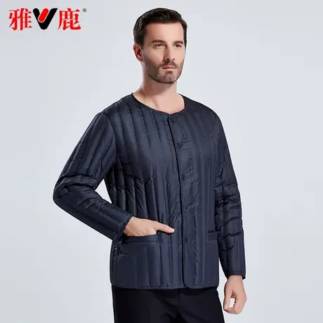 雅鹿中老年羽绒服男内穿2023年新款老人爸爸装羽绒内胆轻薄款冬季图片