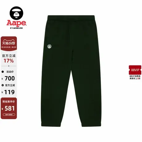 Aape旗舰男装猿人渐变徽章迷彩口袋潮流休闲厚绒长裤B638XXN商品大图