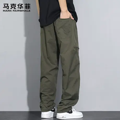 马克华菲工装裤男士宽松直筒夏季薄款男裤休闲裤男款裤子2025新款图片